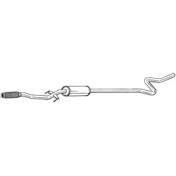 Stredný tlmič výfuku BOSAL 292-053