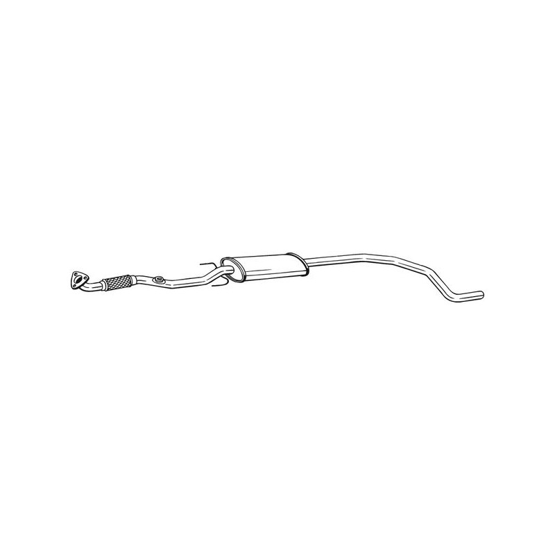 Stredný tlmič výfuku BOSAL 293-305
