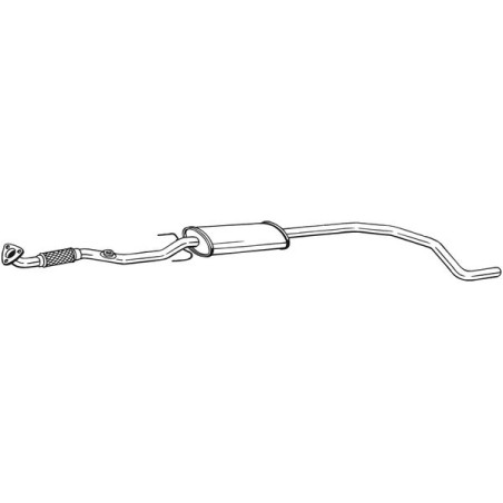 Stredný tlmič výfuku BOSAL 293-305