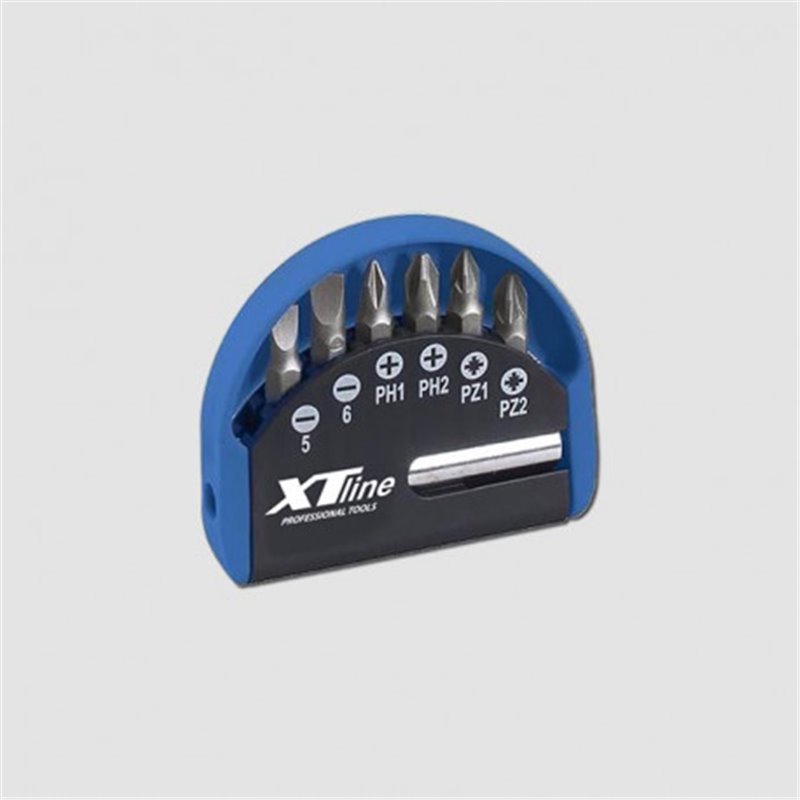 XTline Bity skrutkovacie s račňou S2 sada 7 dielov XT07007