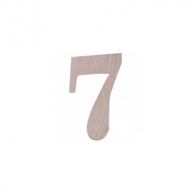 Trebor Číslo domu 7 prírodné drevo 180mm 7