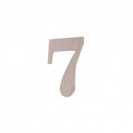 Trebor Číslo domu 7 prírodné drevo 180mm 7