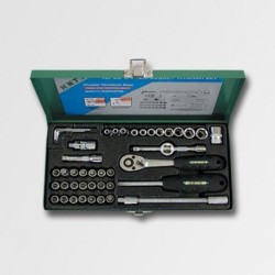 Trebor Hlavica 1/4&quot sada 43 dielov v kovovom boxe  H1143